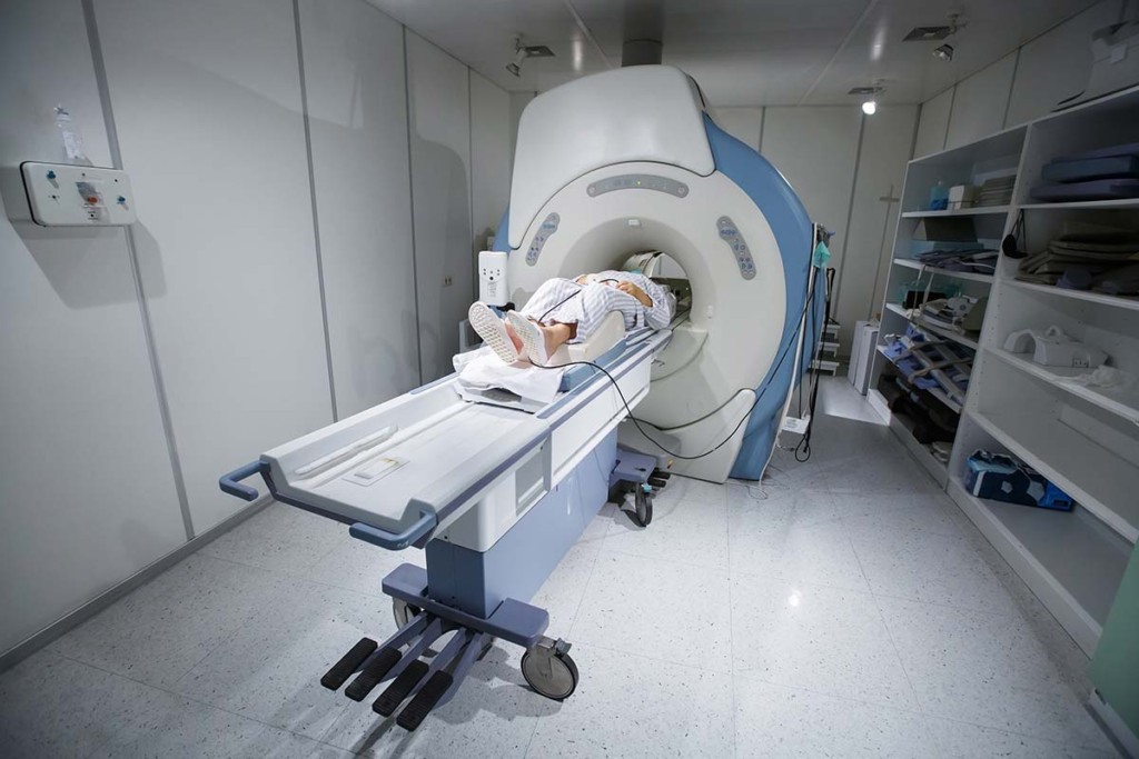  Mobile Mri Facility With Patient Being Scanned