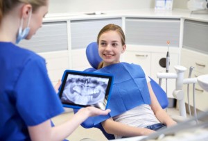  Dentist With Teeth X Ray In Mobile Dental Outreach Facility
