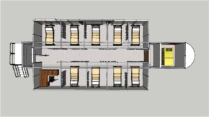 Floorplan Of Our Covid  Mobile Icu Bc Double Expandable Facility